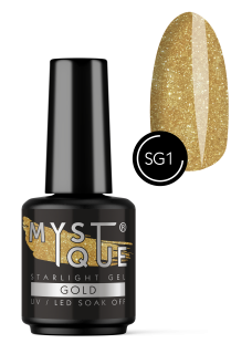 Звездный глиттер гель «Gold»