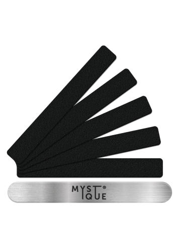 Набор: Металлическая основа пилки для ногтей + 5шт. сменных файлов (240/180 грит)