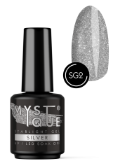 Звездный глиттер гель «Silver»