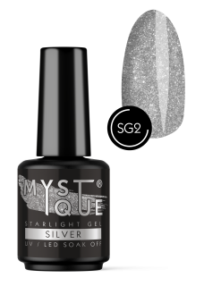 Звездный глиттер гель «Silver»